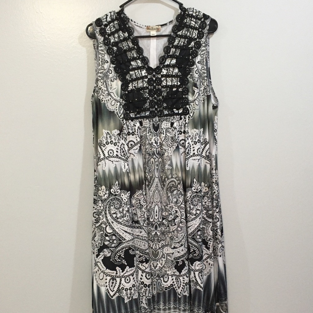 Black and white dress